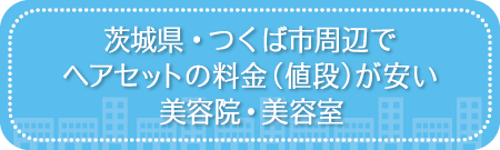 茨城・つくば市周辺でヘアセットの料金(値段)が安い美容院・美容室・セットサロン