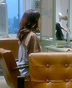 ヘアセット中